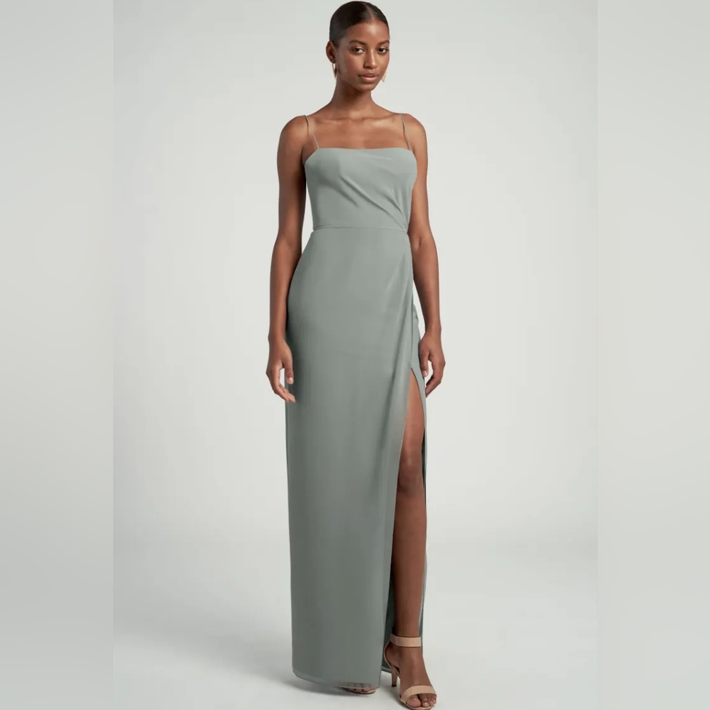 Jenny Yoo Demi dress in eucalyptus size 6